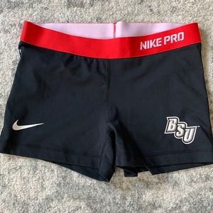 BSU Nike Compression Shorts